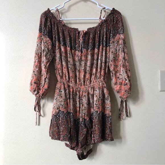 Free People So Devine Off The Shoulder Romper - Picture 4 of 9